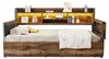 Kovová postel 90x200 cm s úložným prostorem, LED Náhled obrázku produktu 7