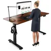 A woman is standing at a height-adjustable desk, working on a computer. Náhľad obrázku produktu
