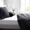 Bettwäsche Set Baumwolle Schwarz Renforce 135x200 cm 100% Produktbild-Vorschau 3