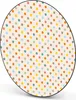 Design Stahlmagnettafel Schwarz Rund 47cm Bunte Punkte Produktbild-Vorschau 5