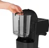 A hand is shown removing a water tank from a coffee machine. Produktbild-Vorschau