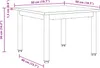 vidaXL Konferenčný stolík Sonoma 50 x 50 x 36 cm materiál Náhľad obrázku produktu 8