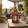 EstiloHome Große Metall-Laterne 56 cm – Rustikale Produktbild-Vorschau 9