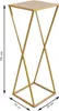 Howhomely Tabouret de fleurs en métal doré 70 cm - flower Voir les images du produit 3