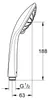 Doccetta Grohe Quickfix Vitalio Joy rotonda Ø 63 mm cromo Anteprima dell’immagine prodotto 6