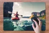 MuchoWow® Schreibtischunterlage Kajak - Meer - Strand 60x40 Produktbild-Vorschau 3