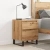 vidaXL Table de nuit Artisan-Chêne 40x35x50 cm Bois Voir les images du produit 3