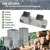 4er Set Holzstapelhilfe feuerverzinkter Stahl 34x10x15 cm Produktbild-Vorschau 7