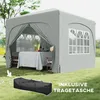 Outsunny Pavillon 3x3m wasserabweisend Stabil Winterfest Produktbild-Vorschau 7