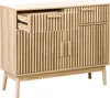 BELIANI Sideboard Hellbraun Holz u. MDF-Platte Holzoptik Produktbild-Vorschau 7