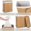 tectake® Wäschekorb 53 x 33,5 x 63 cm Produktbild-Vorschau 4