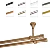 A collage of different colored curtain rods and a close-up of a double curtain rod in copper. Anteprima dell’immagine prodotto