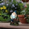 Relaxdays Gartenzwerg mit Pilzen, wetterfest, frostsicher, Produktbild-Vorschau 2