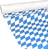 50m x 0,75m JUNOPAX® Papiertischdecke Raute weiß-blau Produktbild-Vorschau 1