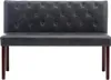 vidaXL Sitzbank 120 cm Grau Wildleder-Optik Produktbild-Vorschau 3