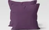 2er Set Mikrofaser Kissenbezug - Aubergine / Lila - 80x80cm Produktbild-Vorschau 2