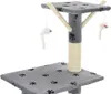 vidaXL Cat Scratching Post Sisal 138 cm Grey Paw Print Náhľad obrázku produktu 5