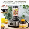 YASHE Multifunktionale Küchenmaschine, 2,5L Schüssel & 1,5L Produktbild-Vorschau 2
