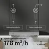 Klarstein SlimVent digestor, 60 cm podskrinkový digestor, Náhľad obrázku produktu 4
