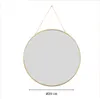 "MISOU Spiegel Rond mit Ophangketting Wandspiegel Gold Produktbild-Vorschau 4