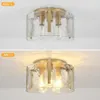 Deckenleuchte Moderne Golden Deckenlampe mit Glasschirm E27 Produktbild-Vorschau 4