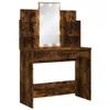 Comodino con luci LED rovere fumé 96x40x142 cm Anteprima dell’immagine prodotto 1
