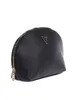 A black Guess cosmetic bag shown from a side angle against a white background. Produktbild-Vorschau