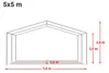TOOLPORT Tendone per feste 5x5 m PVC bianco 100% Anteprima dell’immagine prodotto 5