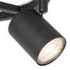 Deckenstrahler Schwarz GU10 50mm 3 Flammig Rund inkl  Produktbild-Vorschau 3