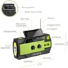 A diagram of a survival radio with various features labeled. Produktbild-Vorschau