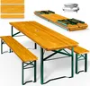 CASARIA® Bierzeltgarnitur 170cm Klappbar Stabil 3 Teilig 2x Produktbild-Vorschau 1
