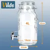 Vilde | Distributeur de Boisson avec Robinet 4 L - En Verre Voir les images du produit 6