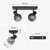 hoftronic LED-Deckenleuchte 2 Spots Rauchglas Schwarz E14 Produktbild-Vorschau 7