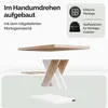 CASARIA® Couchtisch Weiß Eiche Holz Stauraum Ablage Produktbild-Vorschau 6