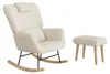 Fauteuil à bascule UnboxG avec repose-pieds, couleur beige. Voir les images du produit 15