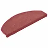 vidaXL Koberčeky 15 ks 65x24x4 cm Bordeaux polkruhové veľké Náhľad obrázku produktu 3