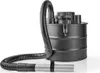 A black wet/dry vacuum cleaner with a hose and extension wand is shown against a white background. Produktbild-Vorschau