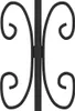 vidaXL Gartenzaun mit Speerspitze Schwarz 240 x 100 cm Produktbild-Vorschau 5