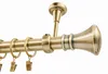 1-läufig 160 cm Antikgold Metall Gardinenstange Produktbild-Vorschau 4
