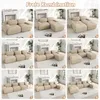 Modulares rahmenloses Ecksofa aus Cordstoff, ohne Montage, Produktbild-Vorschau 13