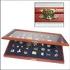 Pin Sammelvitrine Holz Produktbild-Vorschau 3