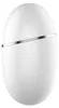 A white, oval-shaped object with a silver band around its middle, isolated on a white background. Produktbild-Vorschau
