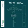 VOUNOT® 2er Set Vogelschreck Falke Drachen mit 4m Produktbild-Vorschau 3