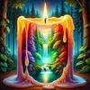 Malen nach Zahlen: Kerzenwasserfall, Naturmotiv, 40 x 50 cm Produktbild-Vorschau 1