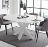 Esstisch weiss matt 110x78 cm Big System Rund Stern 110 Produktbild-Vorschau 2