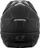 The back view of a black full-face helmet. Náhľad obrázku produktu