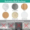 Collage of images showing suitable and unsuitable wall surfaces for an adhesive product. Produktbild-Vorschau