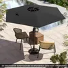 Parasol COSTWAY φ230cm, parasol de jardin avec manivelle et Voir les images du produit 8