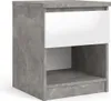 Table de nuit Nada avec 1 tiroir et 1 étagère,Reproduction Voir les images du produit 1