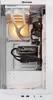 Interior view of a white gaming PC case with components visible. Produktbild-Vorschau